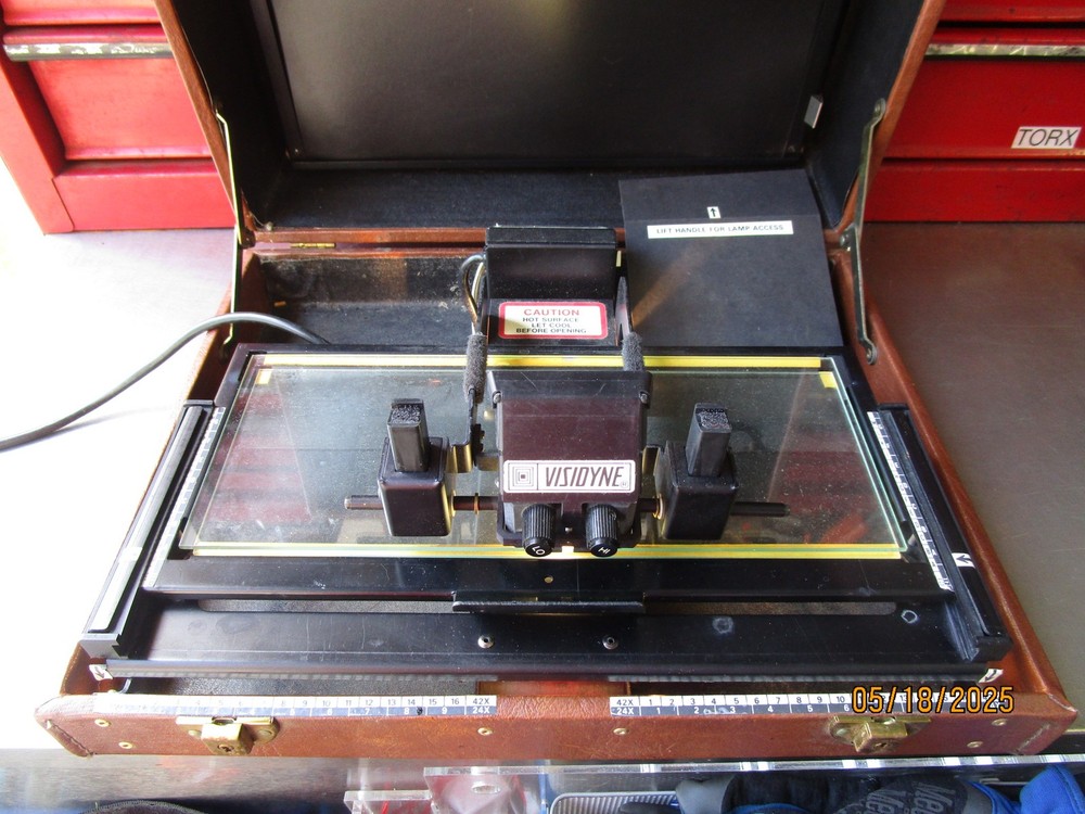 Vintage Visidyne Microfiche Machine Model SKII-A