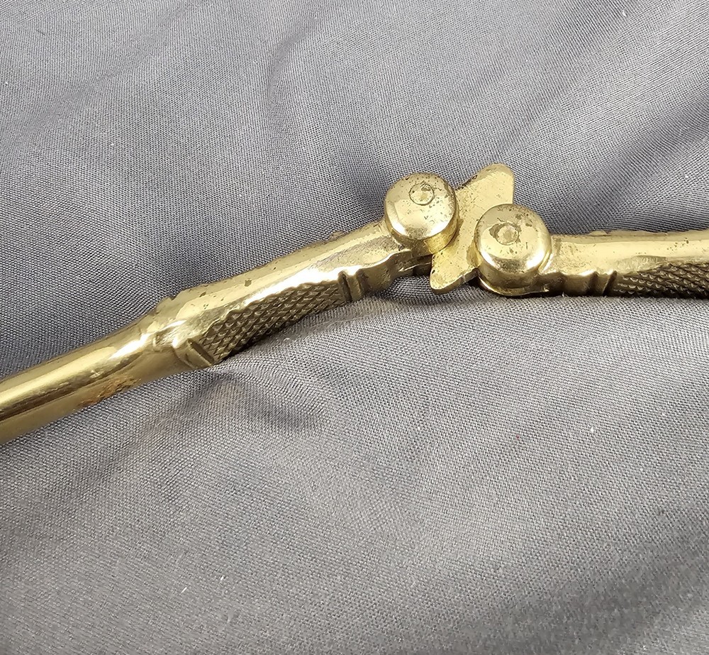Brass Vintage Nut Lobster Cracker Excellent Condition 5"