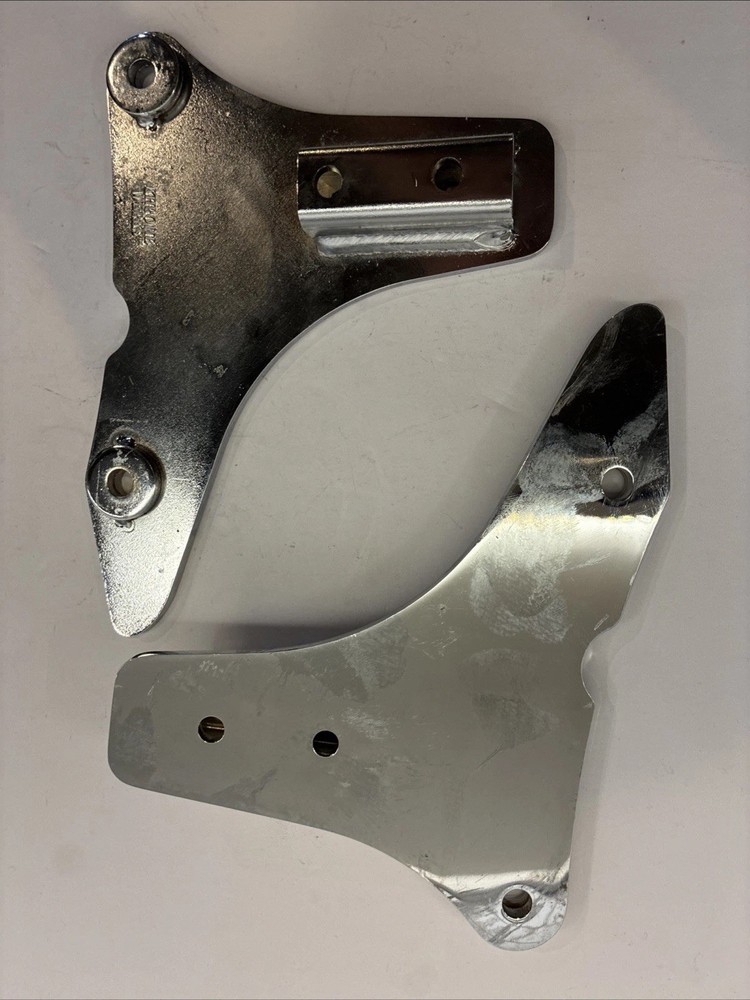 KHROME WERKS Chrome Side Plates for Harley Davidson Two (2)