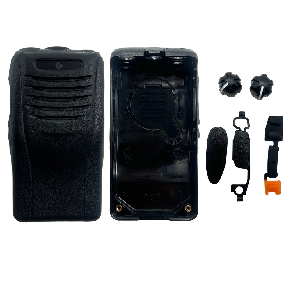 Black Front Housing Case Cover for TK-3360 Handheld Radio with Knobs