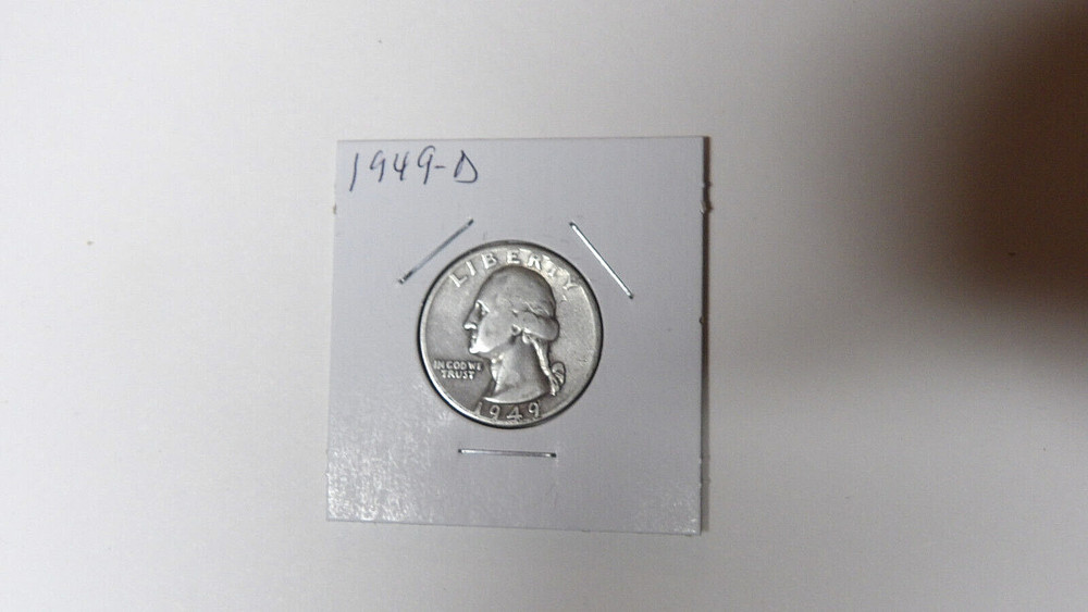 1949-D Washington Silver Quarter Fine Condition Denver Mint (1.2425)