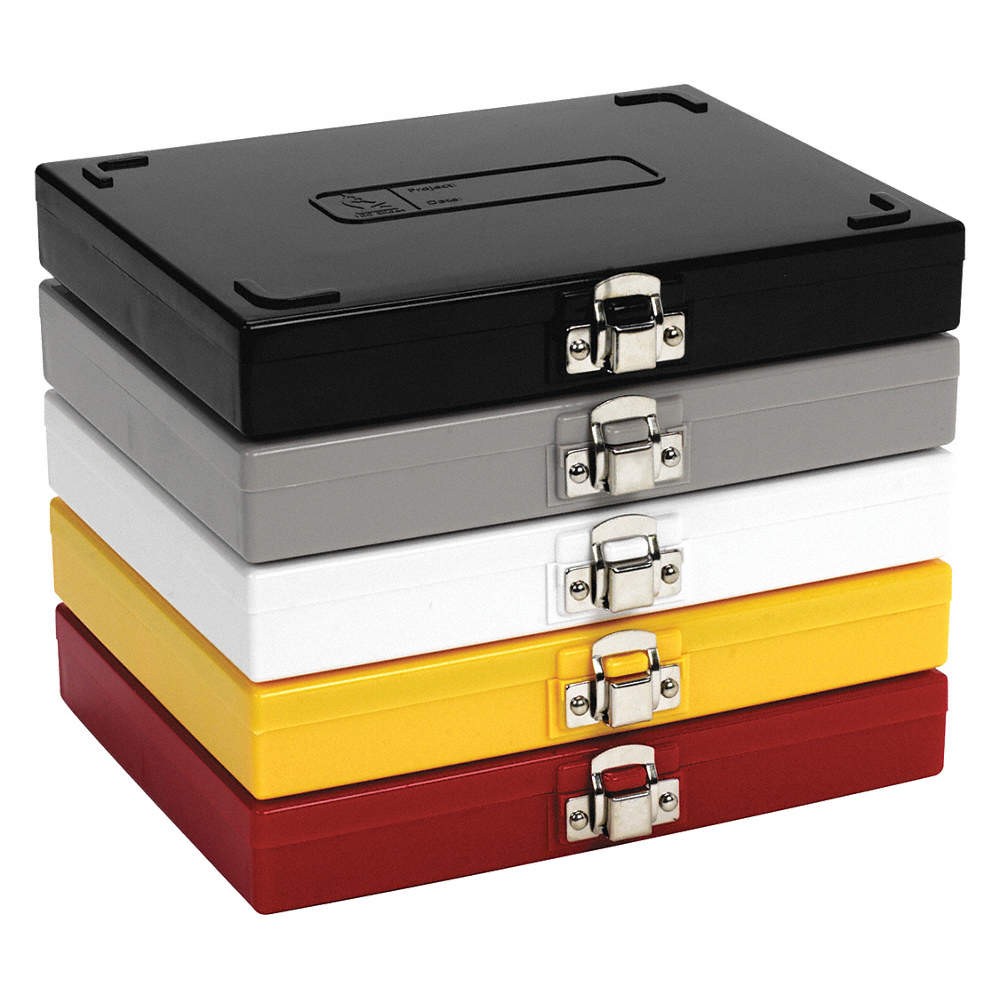 HEATHROW SCIENTIFIC Microscope Slide Box,100 Slots,Red 52RX93