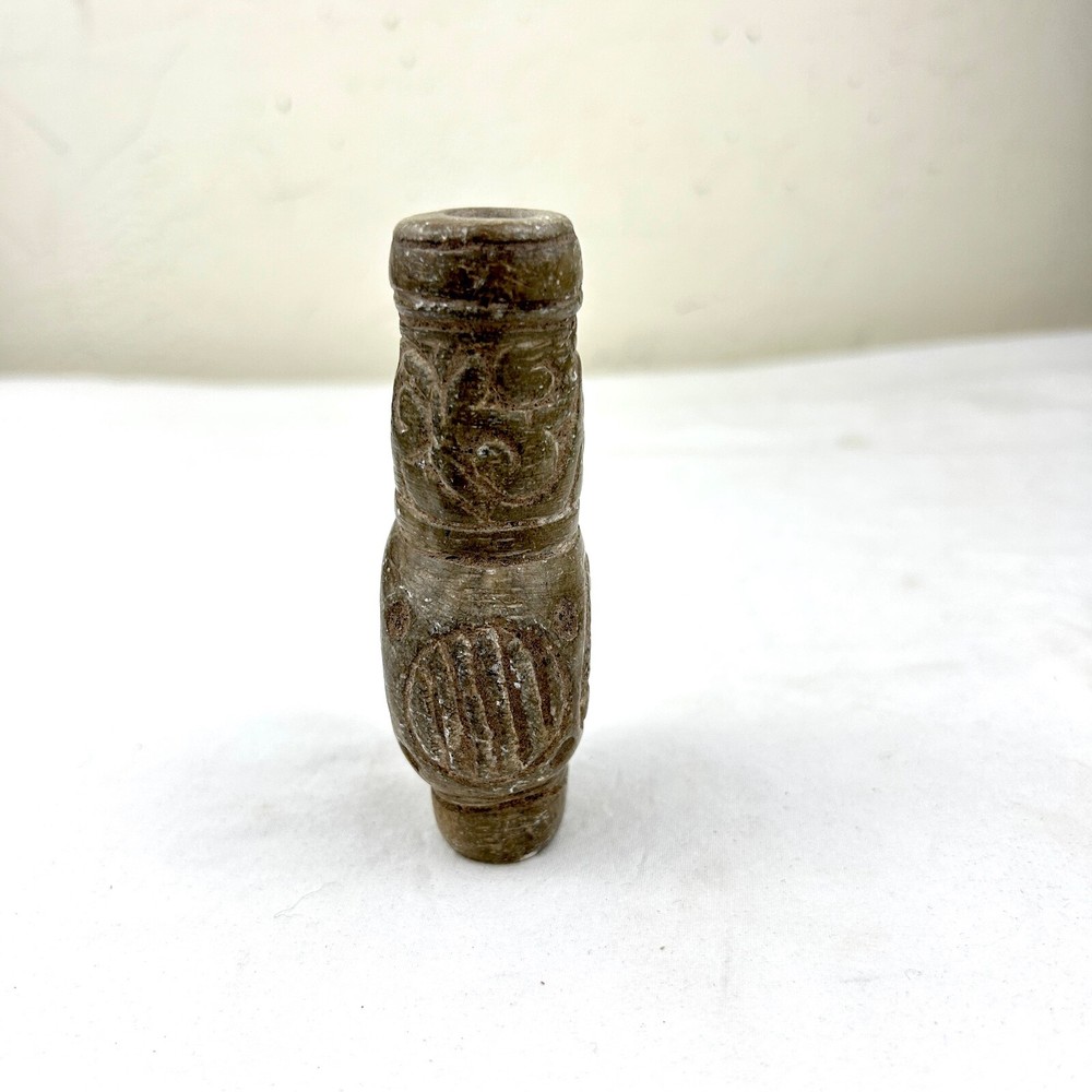 Ancient Indus Valley Stone Carved Bottle or Vase