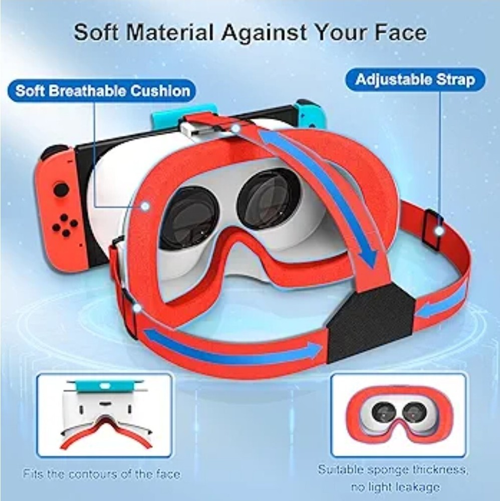 DEVASO Upgraded VR Headset for Nintendo Switch & Switch OLED Model, Switch...