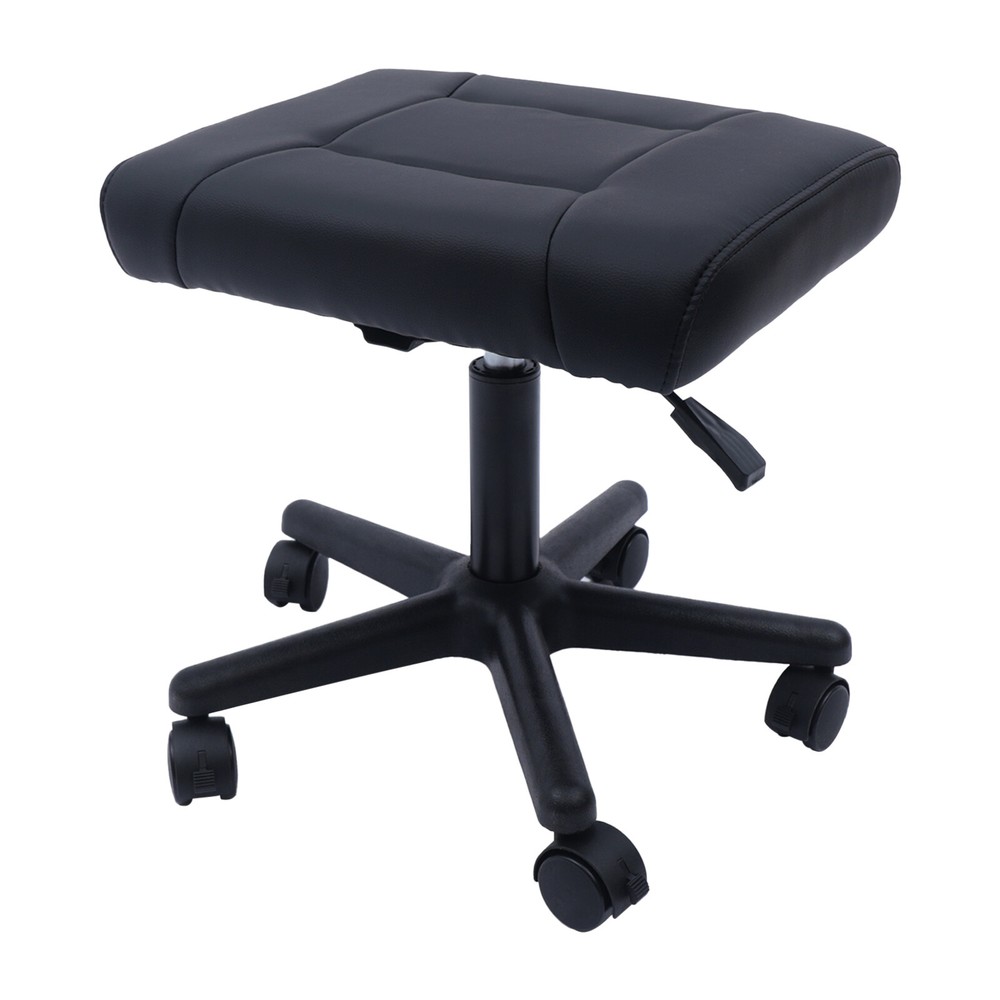 Mobile Footrest with Wheels Work Comfort Height Adjustable Computer Desk Stool