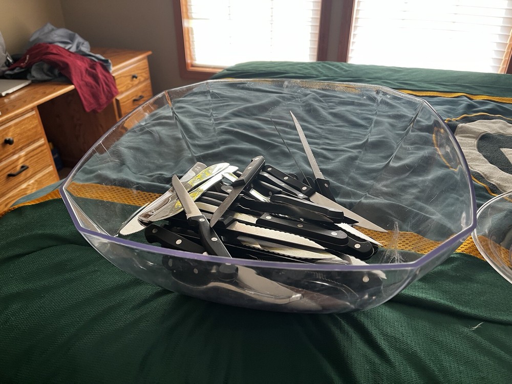Wedding Serving Set And 50 Steak Knives