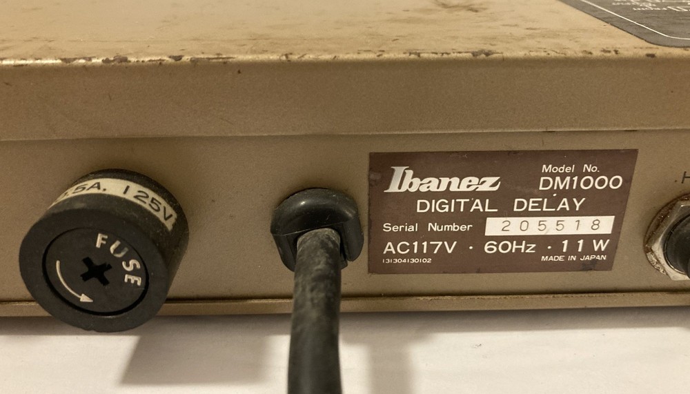 Ibanez DM1000 Digital Delay Vintage Multi-Effects Processor Tested Works Japan