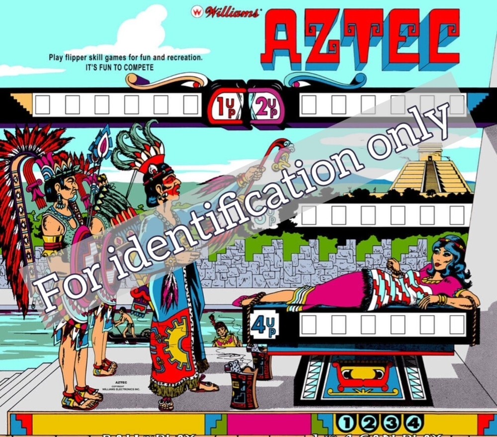 1976 Williams Aztec Pinball Machine Rubber Ring Kit