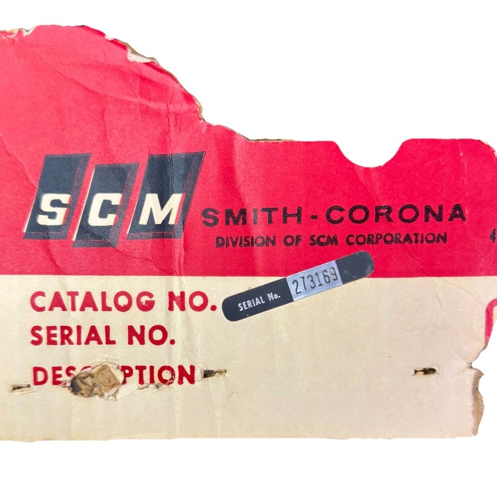 Smith Corona SCM 708 Figurematic Electric Adding Machine Original Box TESTED