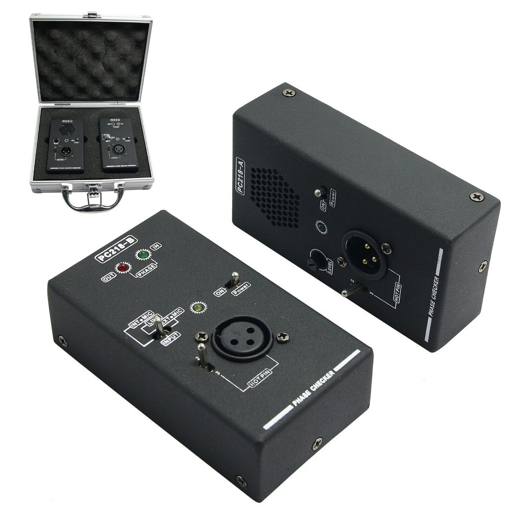 PC218 Phase Polarity Checker Detector Audio Speaker Microphone Sound Testers