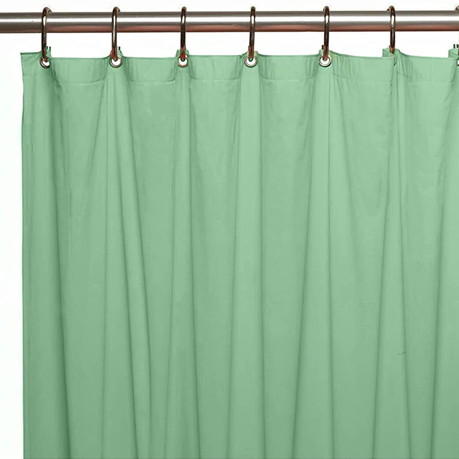 2 PACK SOLID WATER REPELLENT BATHROOM SHOWER CURTAIN VINYL LINER MANY COLORS