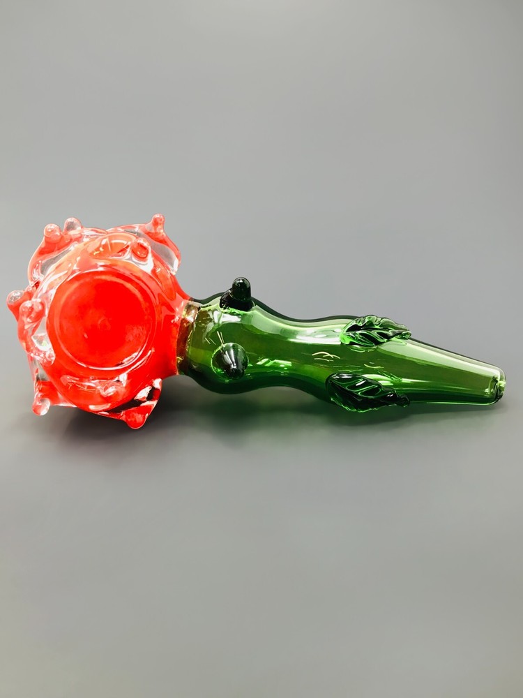 Hookah Water Pipe Red Rose Hand Made Pipe - Fast Shipping