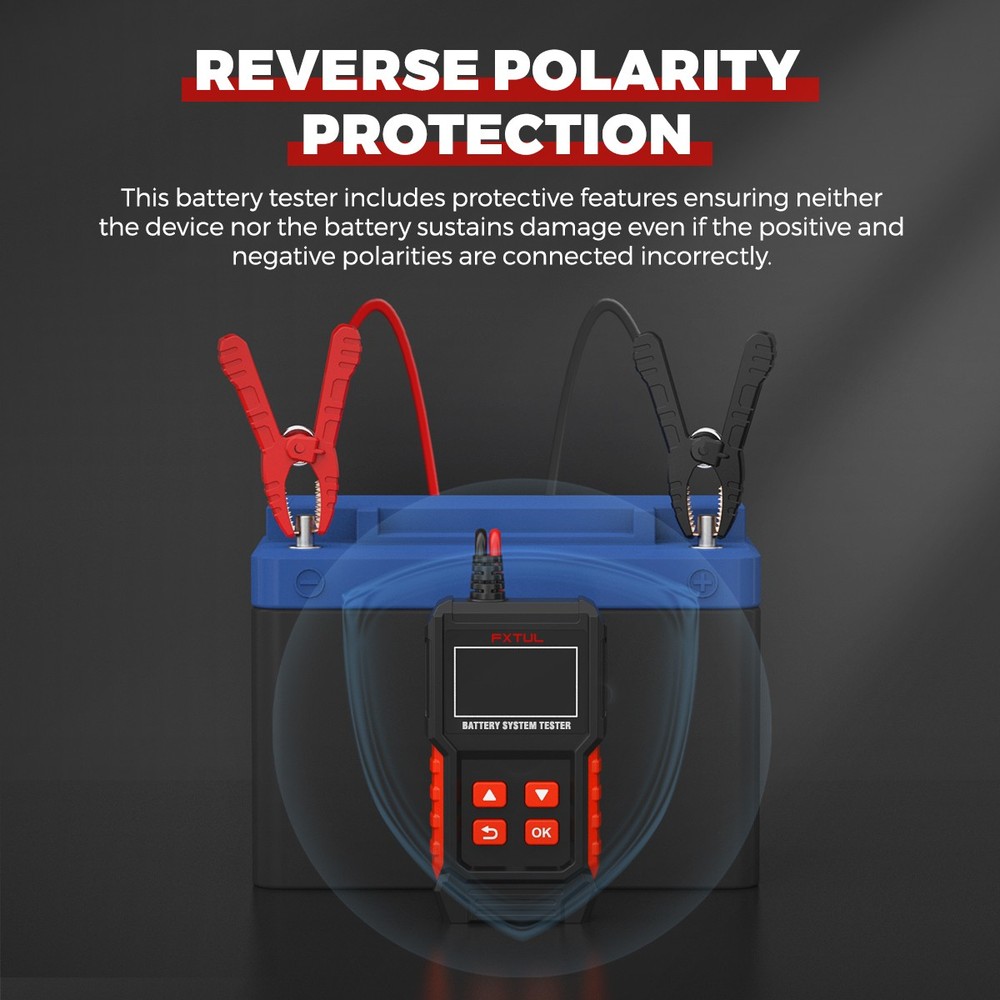 Battery System Tester Motorcycle Car Battery Diagnostic Tool CCA Test