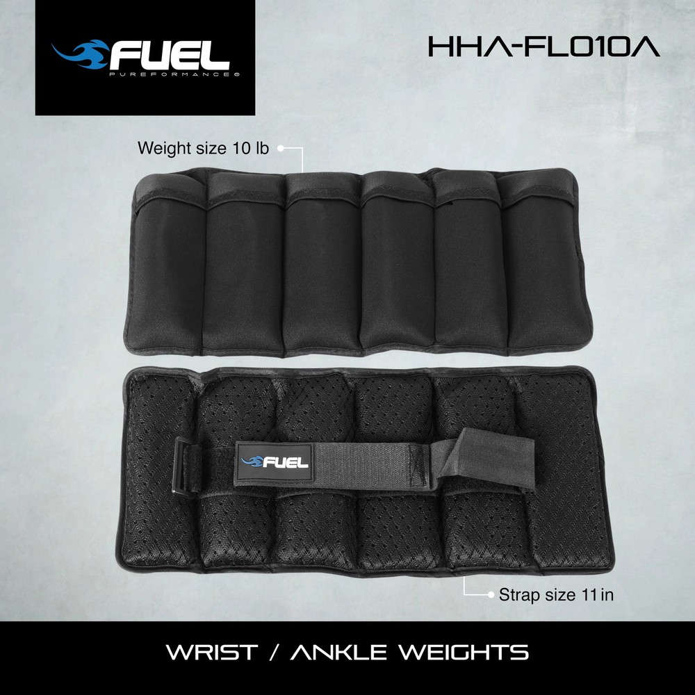 Fuel Pureformance Adjustable Wrist Ankle Weights 5lb Pair