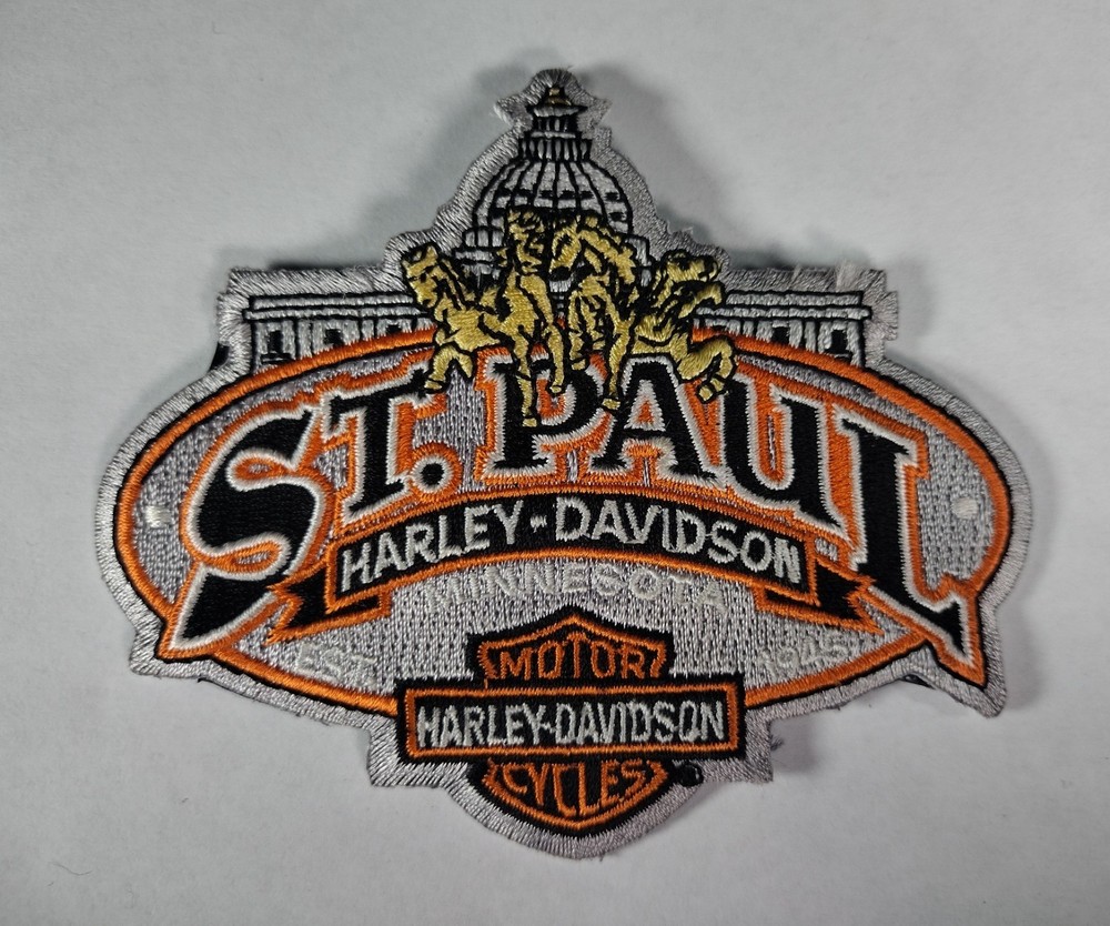 St. Paul Harley-Davidson Minnesota Patch Hook & Loop Backing