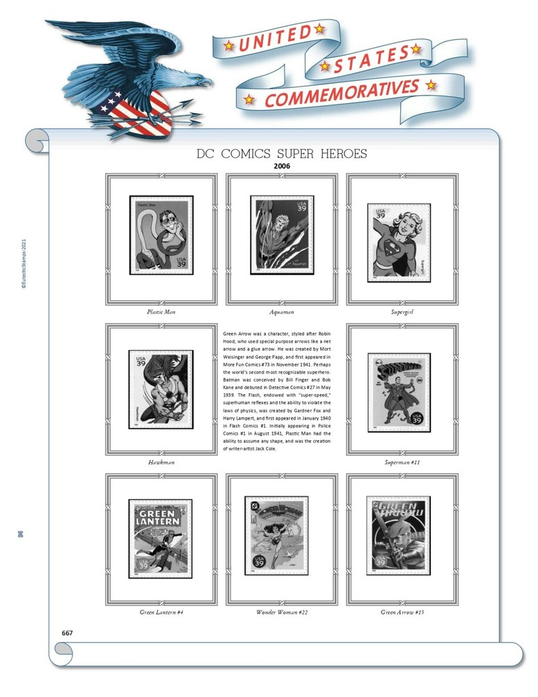 2006 U.S. Commemorative Singles COMPLETE Supplement (White Ace Alternative)