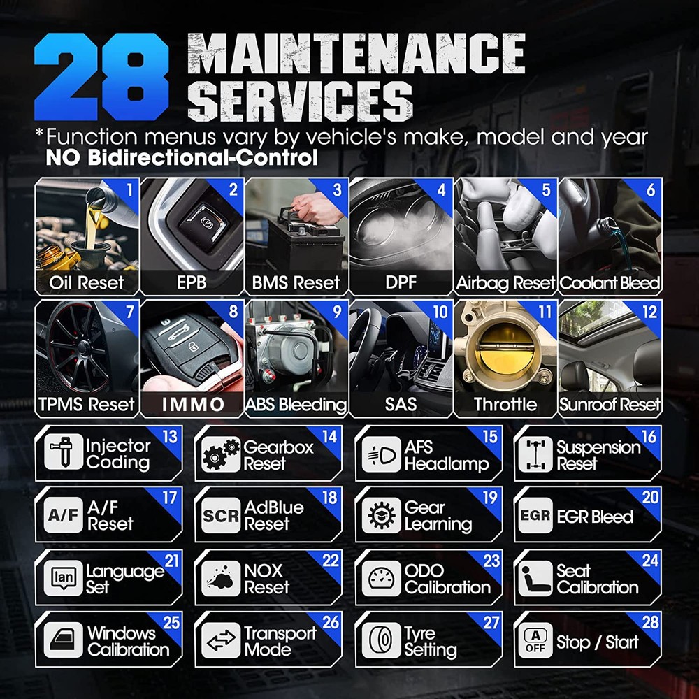 TOPDON ArtiDiag800BT OBD2 Scanner Code Reader Diagnostic Tool IMMO TPMS Kit