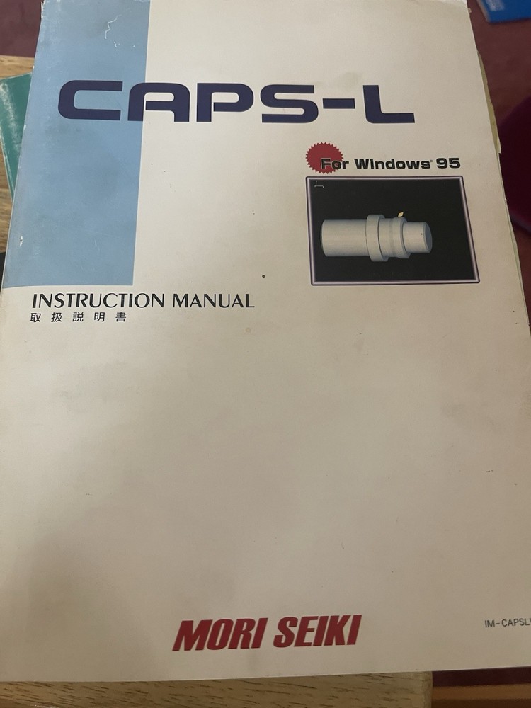 Mori Seiki Manuals-Installation,Instruction,Operation, Programming-4 pieces