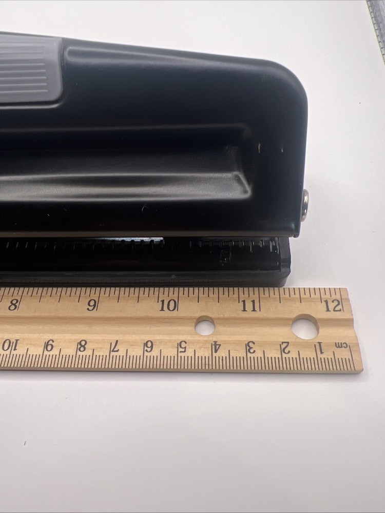 3 Hole Punch Adjustable Desktop Punch Black Multi-Sheet Office