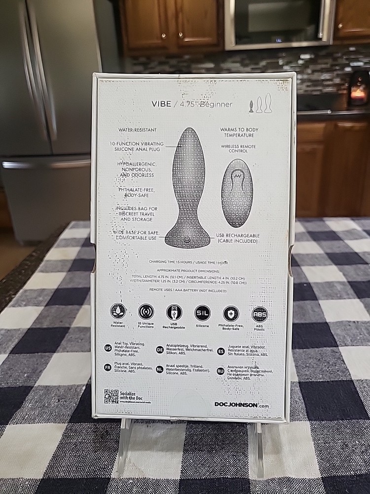 Doc Johnson A Play Rechargeable Wireless Remote Beginner 10 Functions Vibe *MIB*