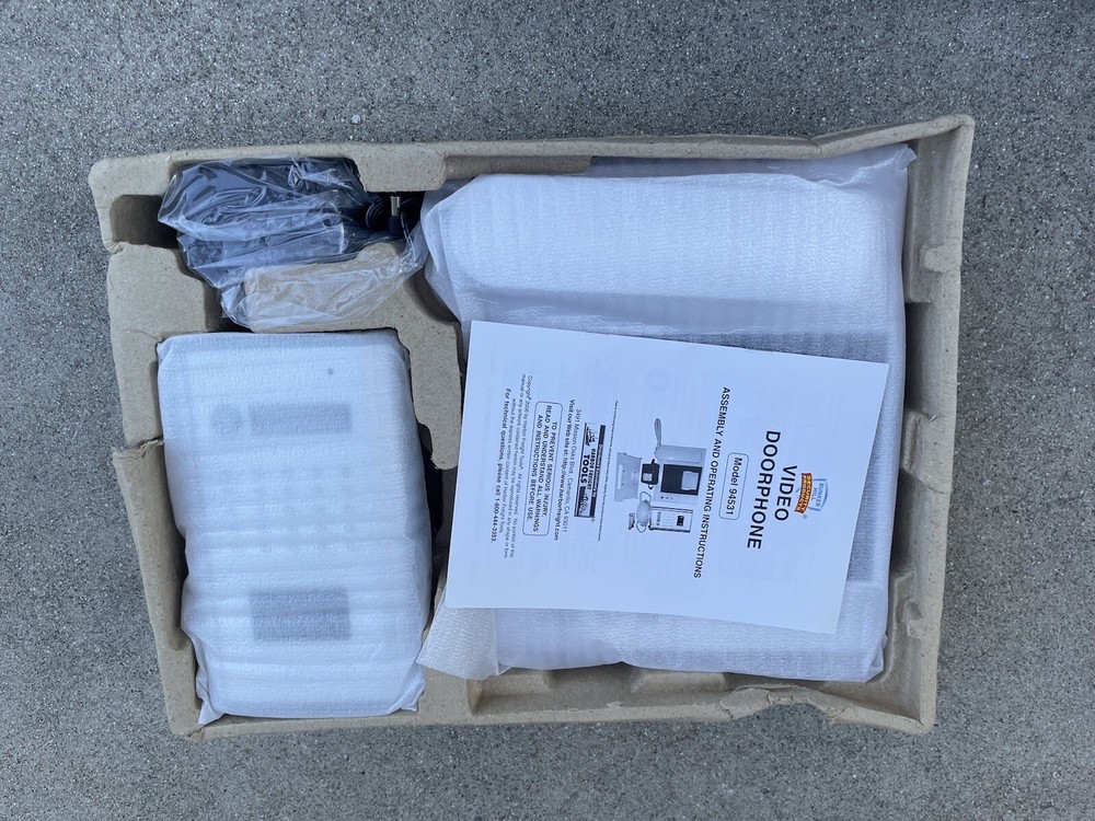 Bunker Hill Door Entry Videophone Security Intercom System Item 94531 NEW