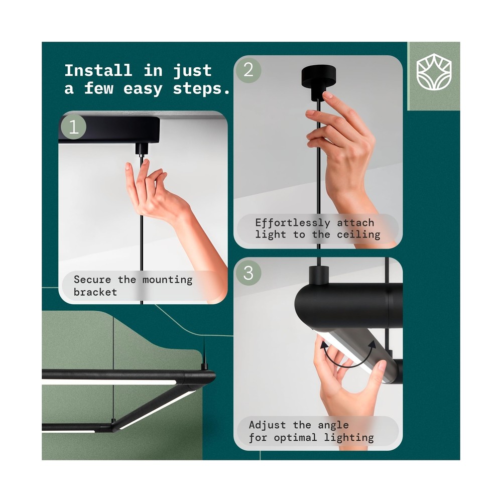 Solvita Professional LED Billiard & Pool Table Light, Non-Flickering, Adjusta...