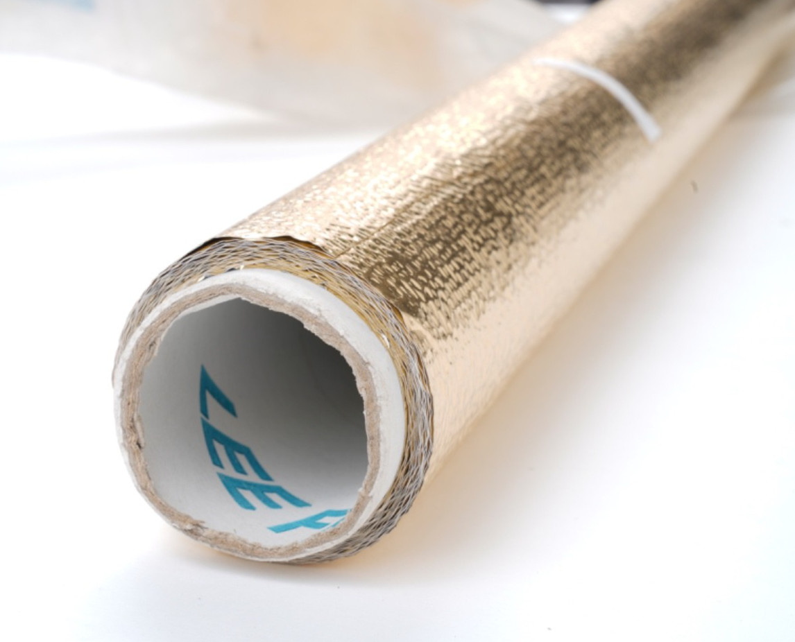 Lee #272 60" long Soft Gold Reflector - 12ft Roll partial roll 60% bead board