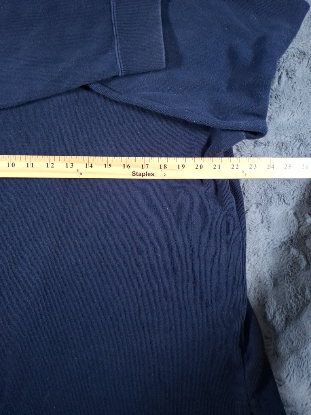 Polo Ralph Lauren 1/4 Zip Sweater Mock Neck Size Extra Large Blue Pullover