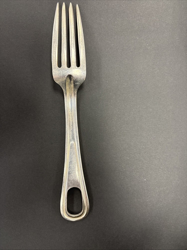 ORIGINAL WWII US ARMY MESS KIT FORK UTENSIL Silco Stainless