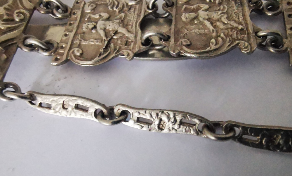 Victorian Solid Silver Chatelaine - Birm. 1890.