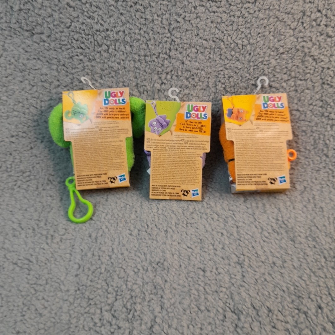 Ugly Dolls Keychain Lot Of 4