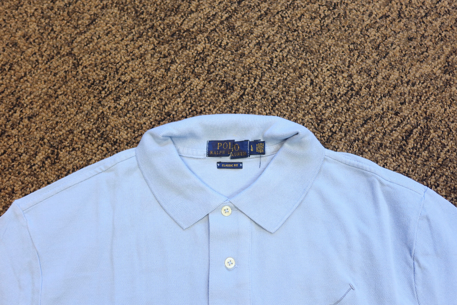 Polo Ralph Lauren Big Pony Classic Fit Polo Shirt Men's Large Blue