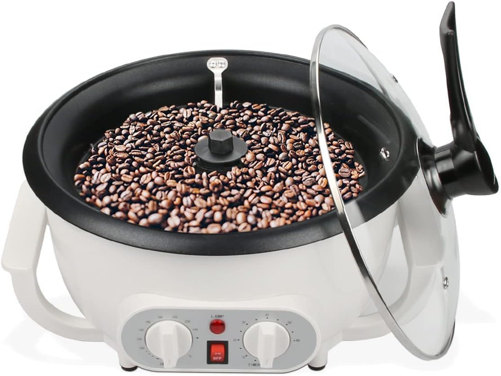 Electric Coffee Roaster 110V with Timer - 1200W Bean Roasting Machine