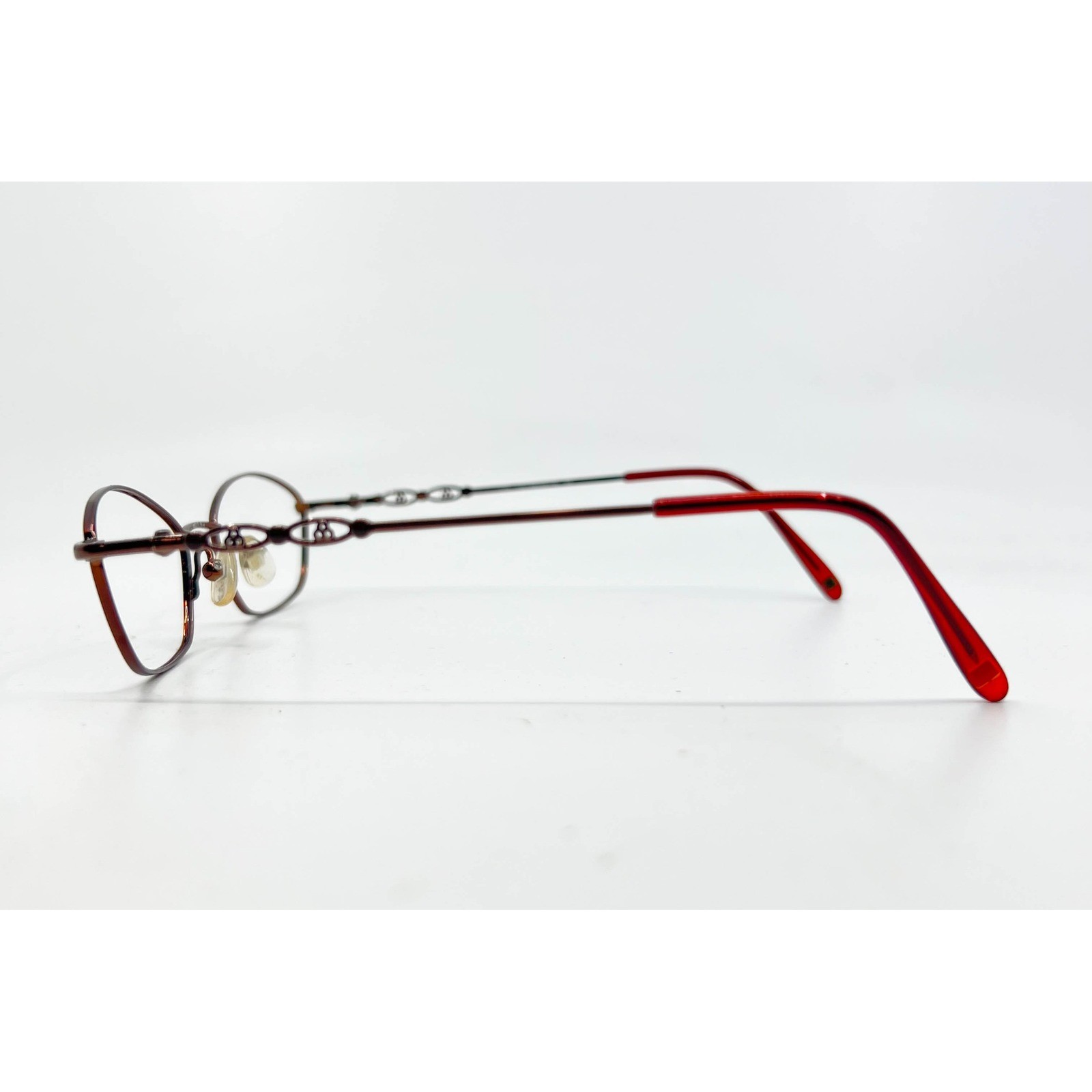 Disney Eyeglasses Kids Brown Oval Metal Frame 46-17-130