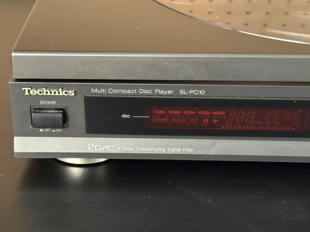 Technics SL-PC10 Multi Compact Disc Player 5 Disc Changer Tested Good