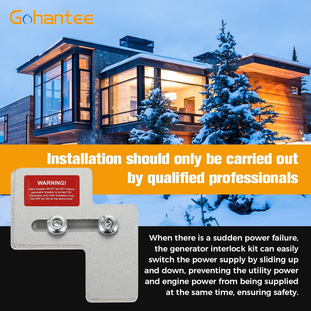 Generator Interlock Kit, Main Breaker Interlock Kit Compatible with Siemens 100