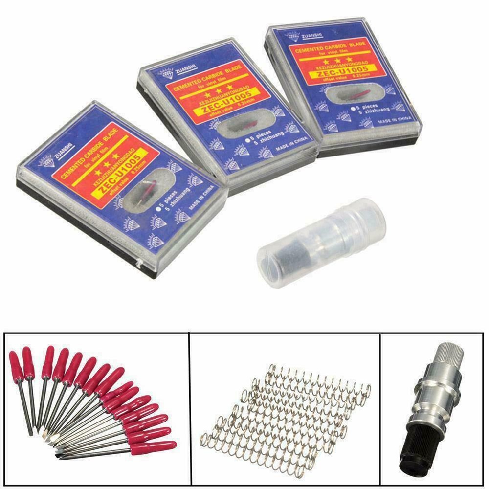 CB09 Blade Holder + 15pcs 45° Blades For Graphtec Vinyl Cutting Plotter Cutter