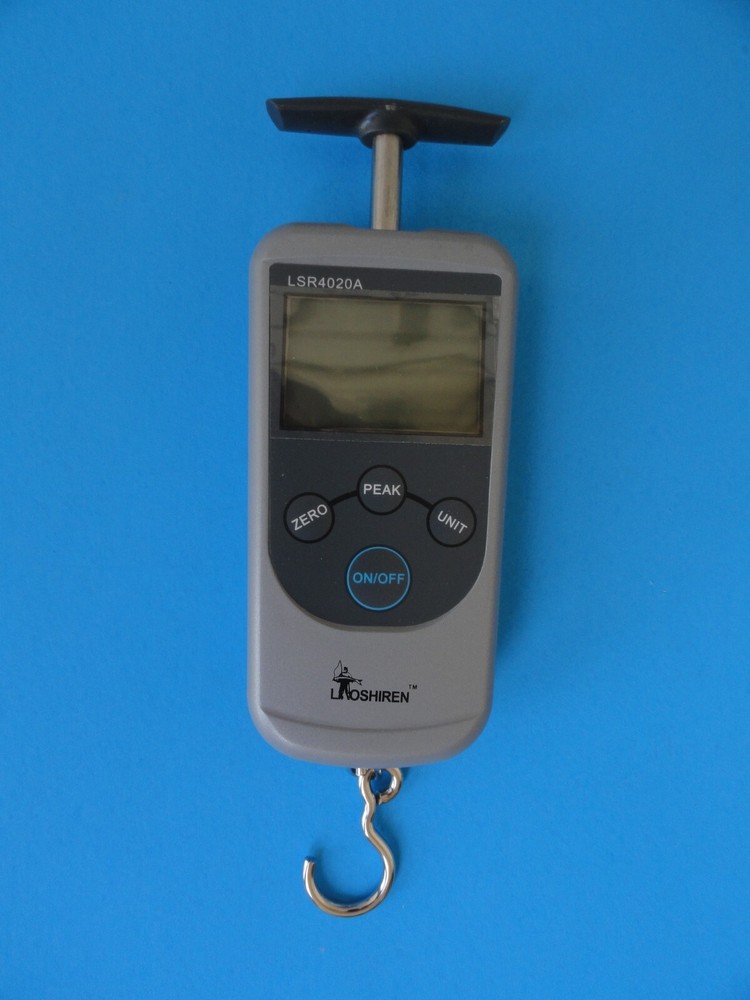 Fishing line tension value measuring device & weighing fish devicedual purpose