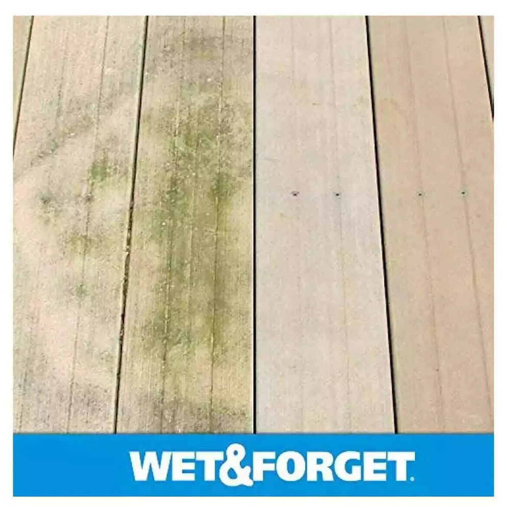Wet & Forget Moss Mold Mildew Algae Stain Remover Multi-Surface Cleaner 96oz x2
