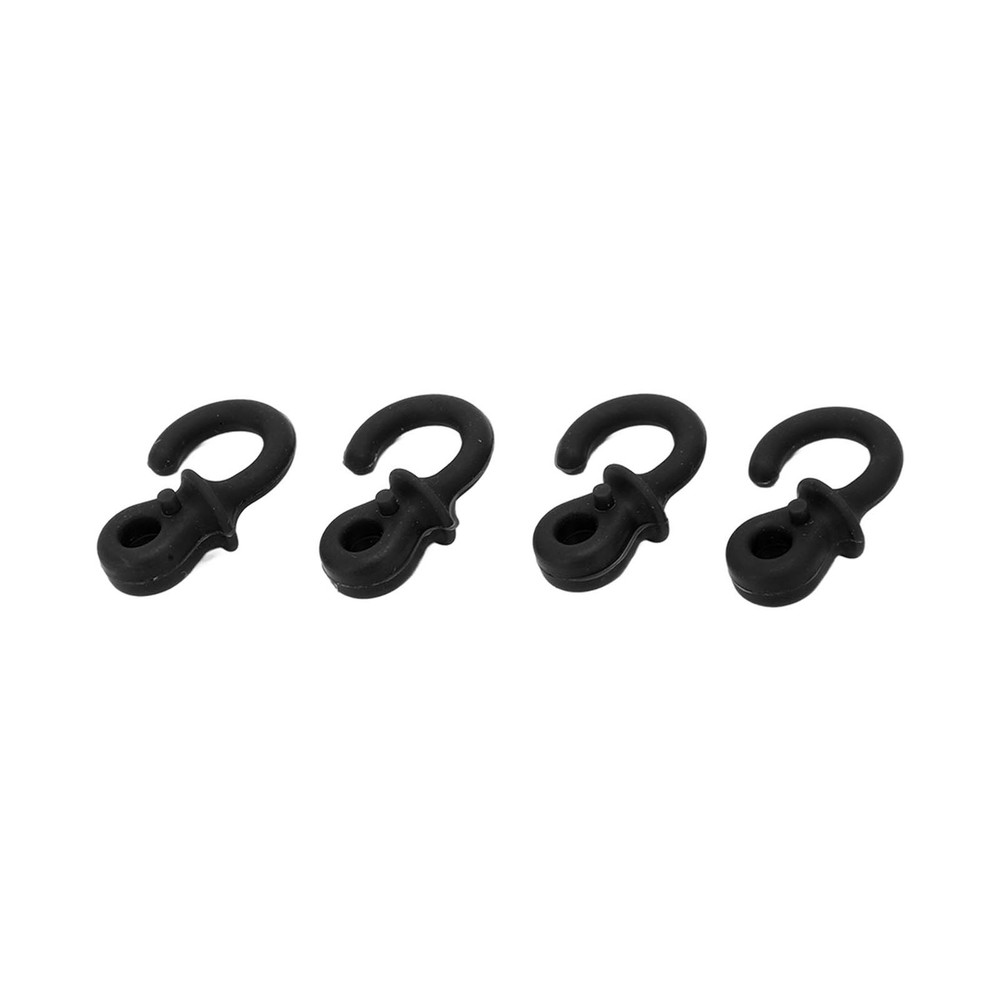 (Black)4Pcs Archery Bow String Silencers Monkey Tail Compound Bow String