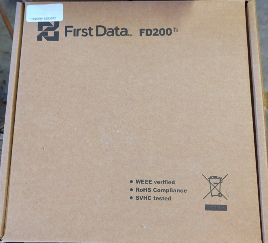 First Data FD200 Dual Comm Credit Card Machine NEW