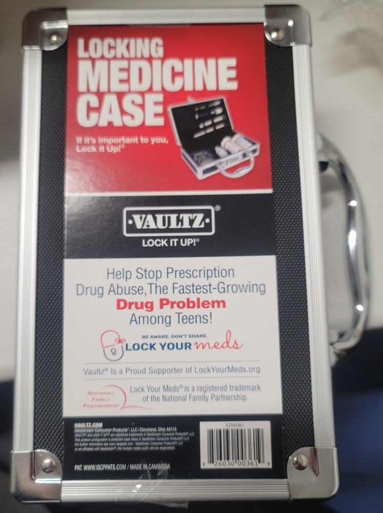 Vaultz Medicine Safe Case w/Combination Lock