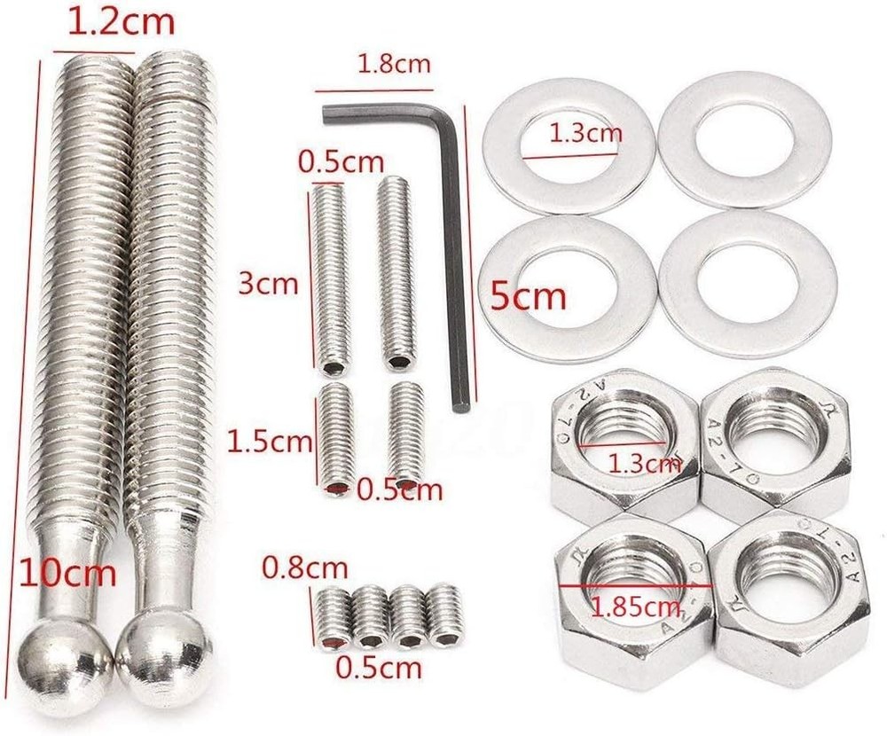 Quick Latch Hood Pins Universal 2 Pack 2.44" Diameter Quick Release Push