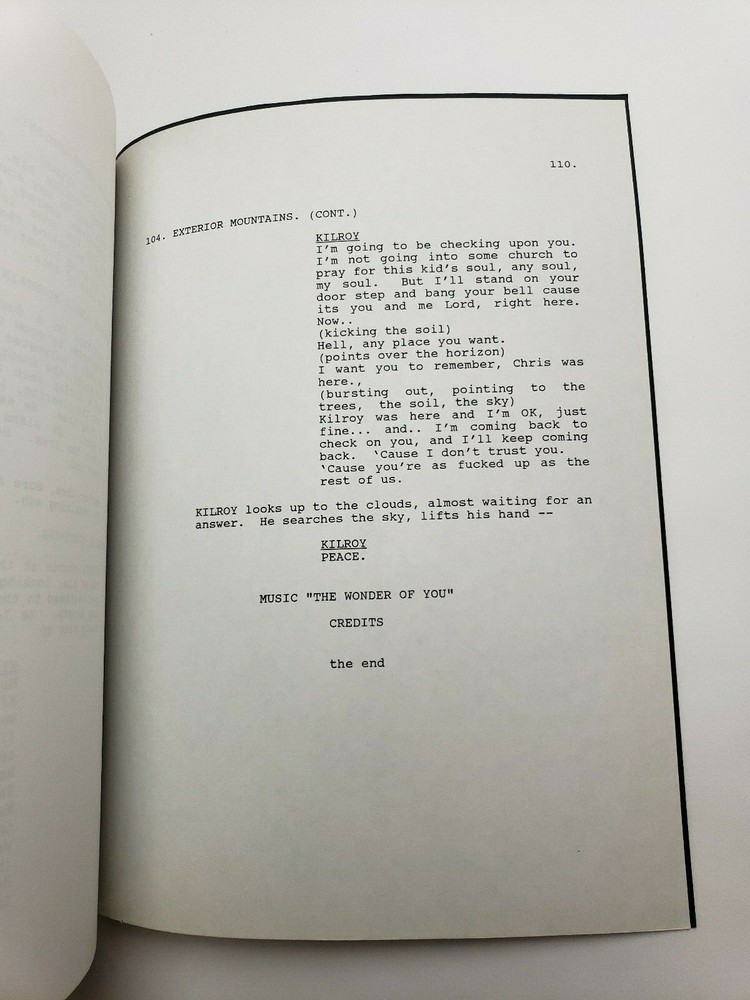 KILROY / Don Cato 1980's Unproduced Move Script Screenplay, SIGNED THIRD DRAFT