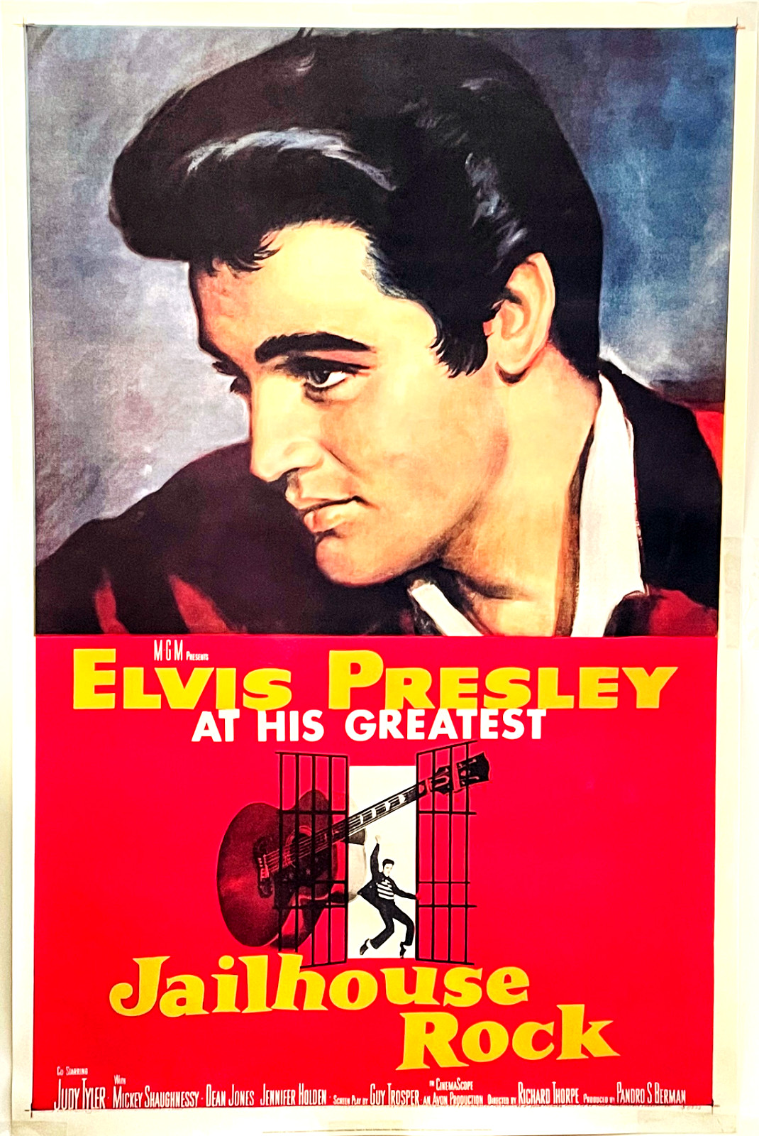 ELVIS PRESLEY Jail House Rock 1957 Movie Theater Poster Reproduction 27x41