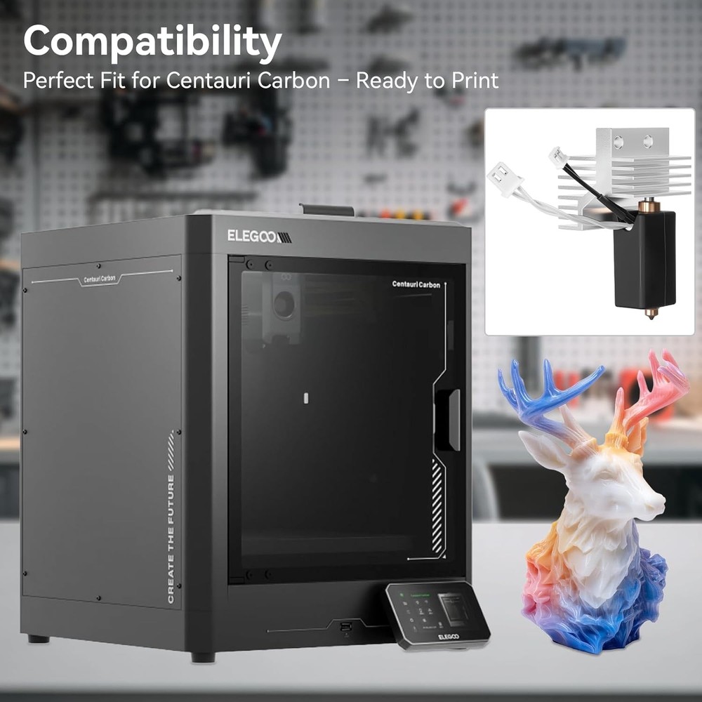 Upgrade Centauri Carbon Ceramic Hotend,High Temp Extruder Print Head...