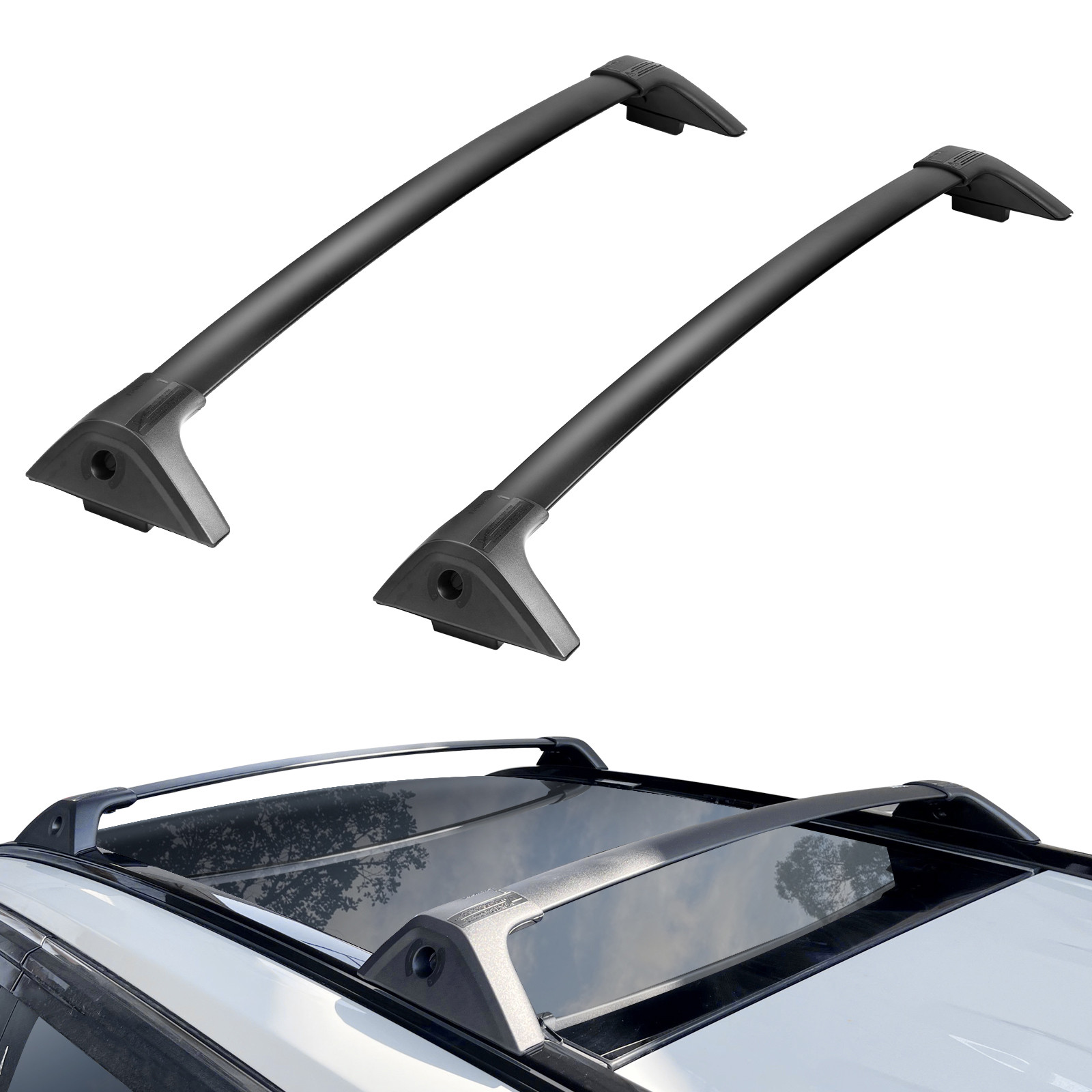 Roof Rack Crossbar for TOYOTA RAV4 2019-2022 Aluminum with Lock 2 PCS
