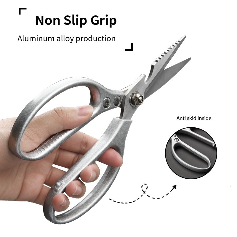 2Pcs Kitchen Scissors Multi-Function Heavy Duty Kitchen Shear Stainless Steel US