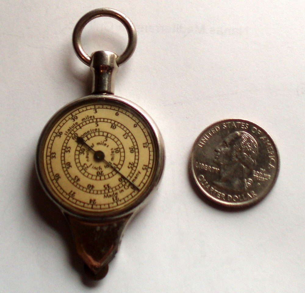 VINTAGE ANTIQUE GERMANY MAP READER NAUTICAL COMPASS MARITIME OPISOMETER TOOL