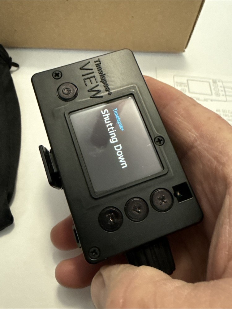 Timelapse VIEW Intervalometer Canon Sony Turns On